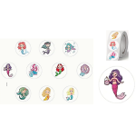 Mermaid Stickers - Assorted - Roll of 50's